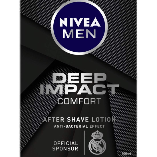 NIVEA MEN Shaving, Deep Impact Comfort After Shave Lotion - Antibacterial Formula