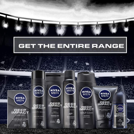 NIVEA MEN Shaving, Deep Impact Comfort After Shave Lotion - Antibacterial Formula