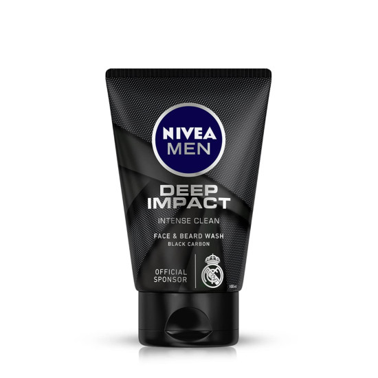 NIVEA MEN Deep Impact Face Wash 100g - Intense Clean with Black Carbon