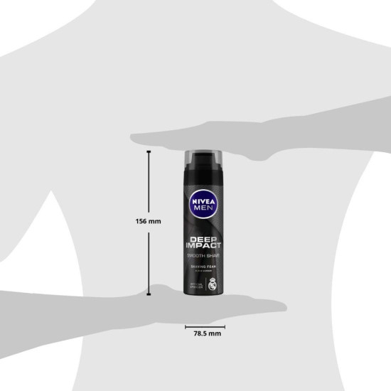 NIVEA MEN Shaving Foam - Deep Impact Smooth, 200ml
