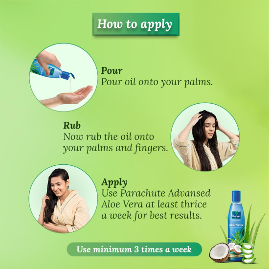 Parachute Advansed Aloe Vera Enriched Coconut Hair Oil - Soft & Strong Hair Solution