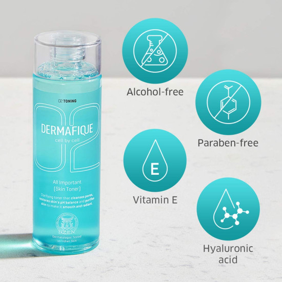 Dermafique All Important Alcohol-Free Skin Toner - Dermatologist Tested