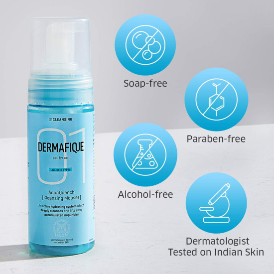 Dermafique Aquaquench Cleansing Mousse - Deep Cleansing & Hydration for Dry Skin Dermafique Aquaquench Cleansing Mousse - Deep Cleansing & Hydration for Dry Skin