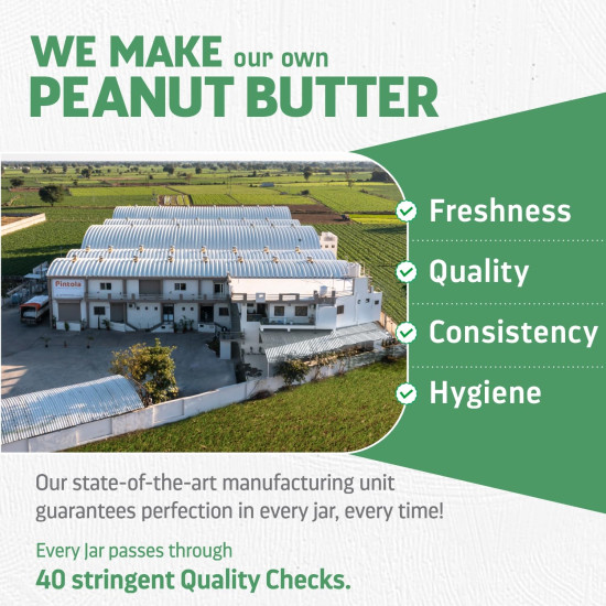 Pintola All Natural Peanut Butter EXTRA CRUNCHY 1kg - 30g Vegan Protein
