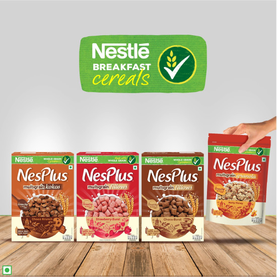 Nestle NesPlus Multigrain Kokos Breakfast Cereal - Chocolate Crunch, 350g - Delicious Morning Delight