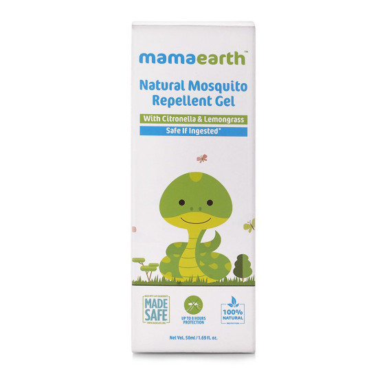 Mamaearth Natural Mosquito Repellent Gel - 100% Natural DEET-Free Protection