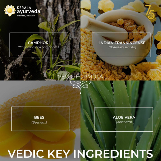 Kerala Ayurveda KM Lepam - 20g | Ayurvedic Headache Relief Balm