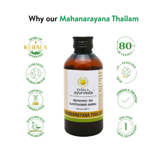 Kerala Ayurveda Mahanarayana Thailam 200ml - Ayurvedic Pain Relief Oil