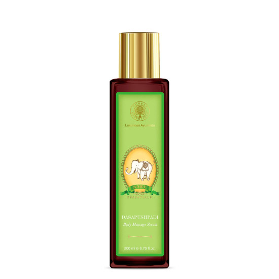 Forest Essentials Dasapushpadi - Baby Hair and Body Wash & Massage Serum Combo - Gentle Care for Babies