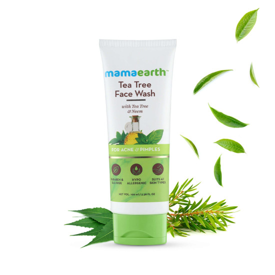 Mamaearth Tea Tree Natural Face Wash - Acne & Pimples Solution