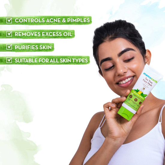 Mamaearth Tea Tree Natural Face Wash - Acne & Pimples Solution