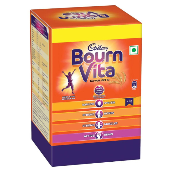 Cadbury Bournvita Chocolate Nutrition Drink - 2 kg - Boost Your Strength