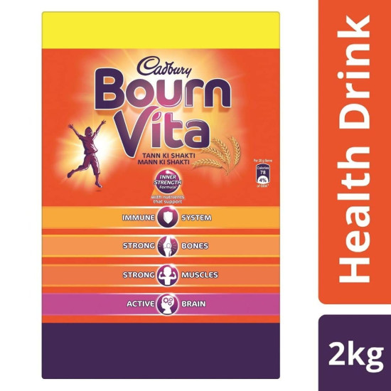 Cadbury Bournvita Chocolate Nutrition Drink - 2 kg - Boost Your Strength