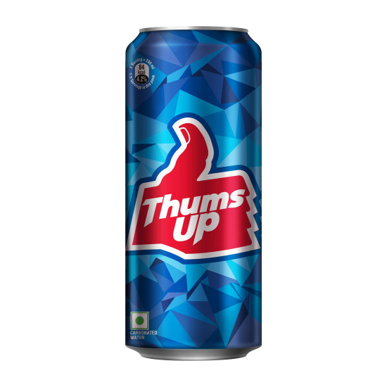 Thums Up Soft Drink Can, 180 ml - Strong & Spicy Cola