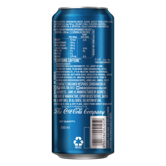 Thums Up Soft Drink Can, 180 ml - Strong & Spicy Cola
