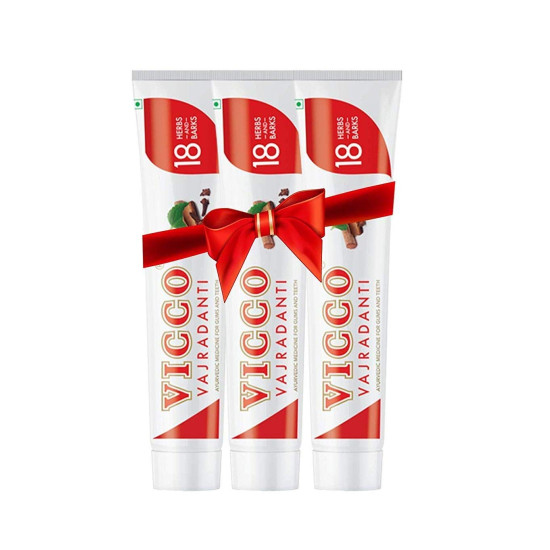 Vicco Vajradanti Paste-150g (Pack of 3) - Herbal Dental Care