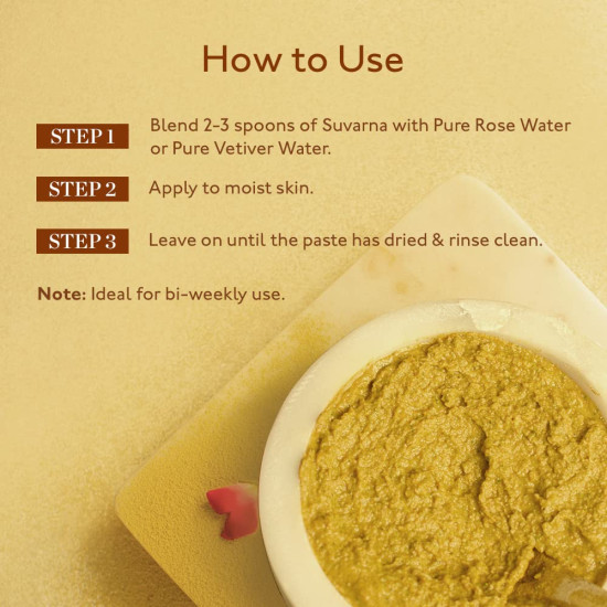 Kama Ayurveda Suvarna Haldi Chandan Brightening Face Pack - Natural Glow Enhancer
