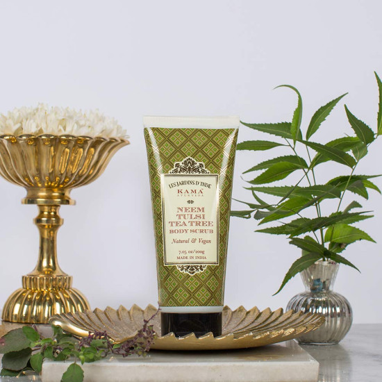 Kama Ayurveda Neem Tulsi Tea Tree Body Scrub - Refreshing Exfoliation