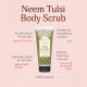 Kama Ayurveda Neem Tulsi Tea Tree Body Scrub - Refreshing Exfoliation