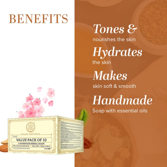 Khadi Natural Handmade Herbal Soap Combo - Enriched with Essential Oils Khadi Natural Handmade Herbal Soap Combo - Enriched with Essential Oils