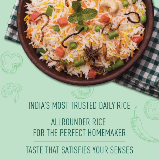 India Gate Basmati Rice Regular Choice, 5kg - Authentic Indian Flavor