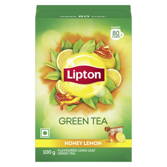 Lipton Honey Lemon Green Tea, 100g - Refreshing & Healthy