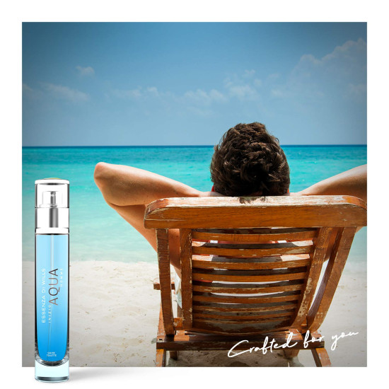 Essenza Di Wills Inizio Aqua Homme Luxury Eau De Toilette For Men - Long Lasting Fragrance