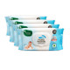 Mother Sparsh Plant Based Fabric Blue Baby Water Based Wipes - Gentle & Chemical-Free