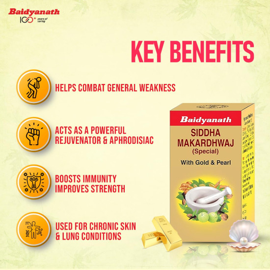 Baidyanath Siddha Makardhwaj Special - 10 Tablets