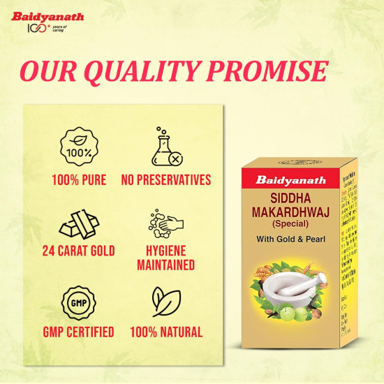 Baidyanath Siddha Makardhwaj Special - 10 Tablets