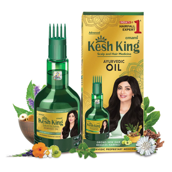 Kesh King Ayurvedic Anti Hairfall Hair Oil - Revive Hair Growth Naturally