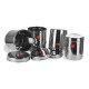 Sumeet Stainless Steel Vertical Canisters Set of 4 - Durable Storage Solution