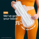 Whisper Bindazzz Nights 10 XXXL Sanitary Pads, Upto 0% Leaks All Night Long, For Super Heavy Flow, Nearly 75% Longer with Wider Back, Double hug wings keep pad in place , Disposable Wrapper