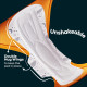 Whisper Bindazzz Nights 10 XXXL Sanitary Pads, Upto 0% Leaks All Night Long, For Super Heavy Flow, Nearly 75% Longer with Wider Back, Double hug wings keep pad in place , Disposable Wrapper