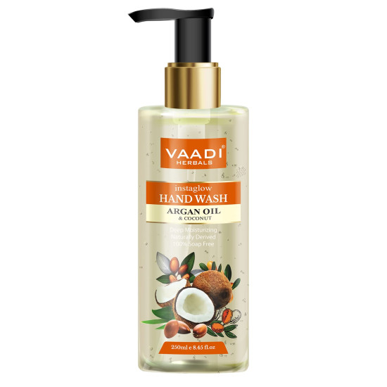 Vaadi Herbals Instaglow Argan Oil and Coconut Hand Wash - Nourishing Cleanser