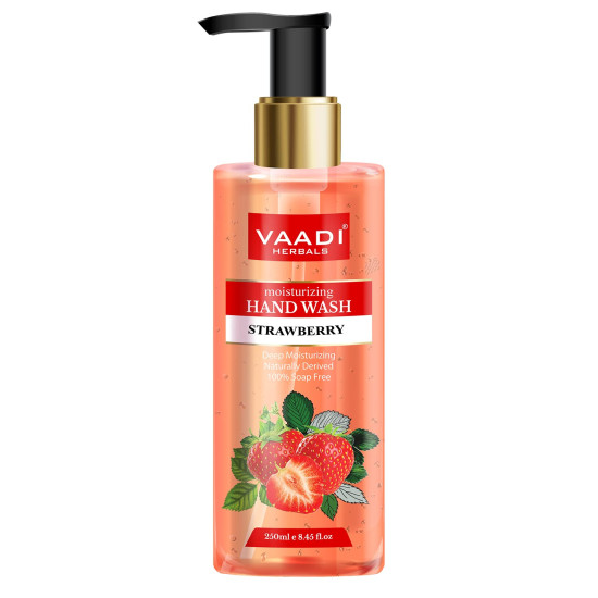 Vaadi Herbals Deep Moisturizing Strawberry Hand Wash - Vitamin C Enriched