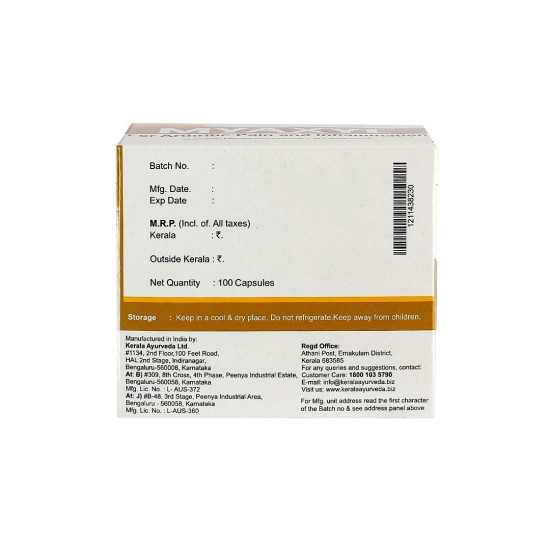 KERALA Ayurveda Myaxyl - 100 Capsules - Natural Arthritis Relief