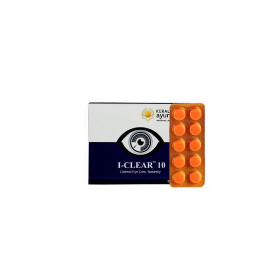 KERALA Ayurveda I-Clear 10-30 Tablets - Natural Eye Health Supplement