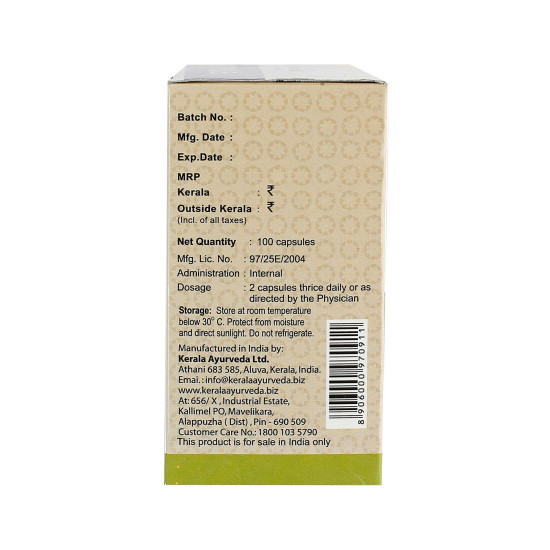 KERALA Ayurveda GT Capsules - Ayurvedic Solution for Bone and Skin Health