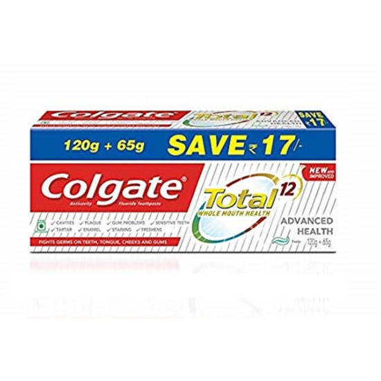 Colgate Total Advanced Health Anticavity Plaque Removal Toothpaste - 12 Hour Protection