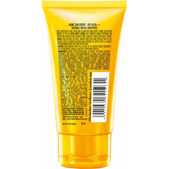 LAKMÉ Cream Sun Expert SPF 50, 18ml - Superior Sun Protection
