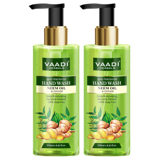 Vaadi Herbals Anti Bacterial Neem Oil and Ginger Hand Wash - Soothing Cleanse
