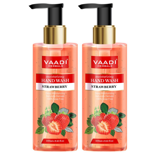 Vaadi Herbals Deep Moisturizing Strawberry Hand Wash - Vitamin C Enriched