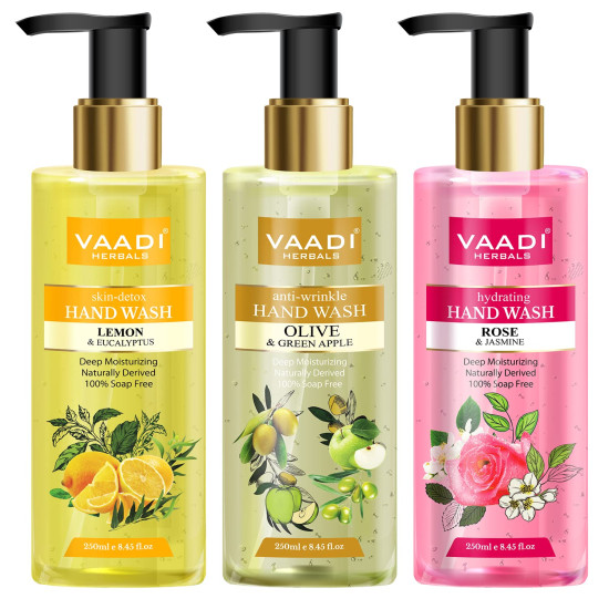 Vaadi Herbals Luxurious Handwash - Nourishing Lemon, Olive & Rose