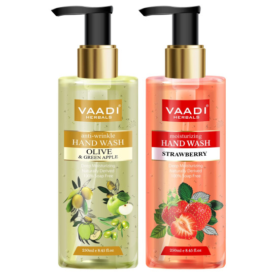 Vaadi Herbals Rejuvenating Luxurious Handwash - Nourishing Olive and Strawberry