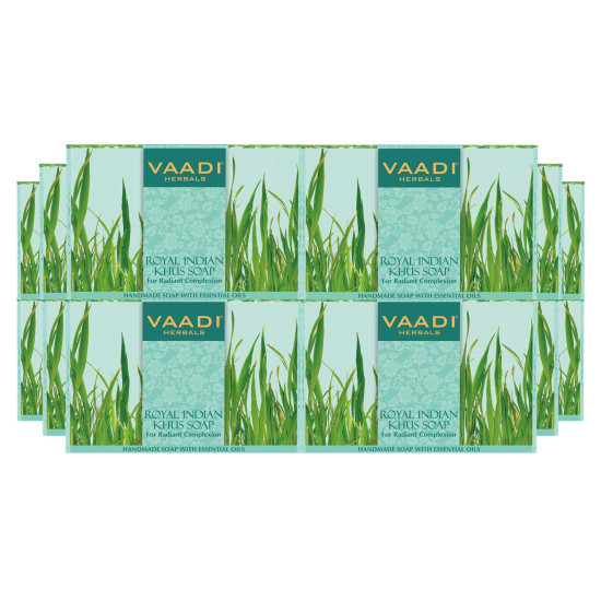 Vaadi Herbals Royal Indian Khus Soap - Rejuvenating Skin Care