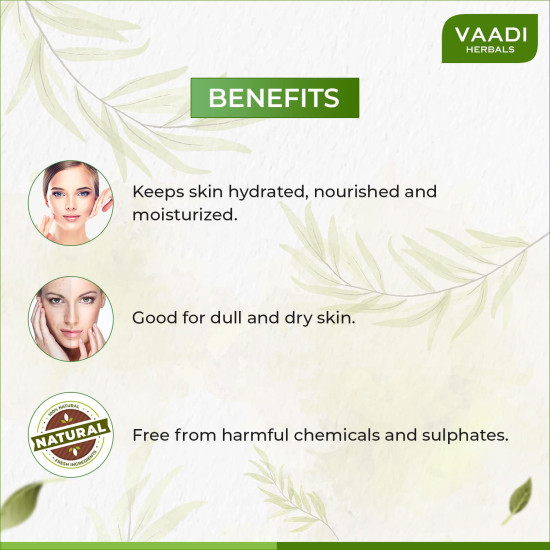 Vaadi Herbals Fresh Papaya Soap - Natural Exfoliating Soap for Glowing Skin