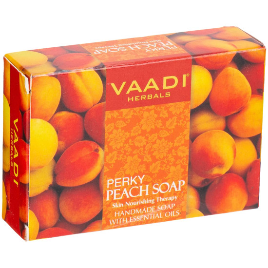 Vaadi Herbals Perky Peach Soap with Almond Oil - Radiant Skin Care