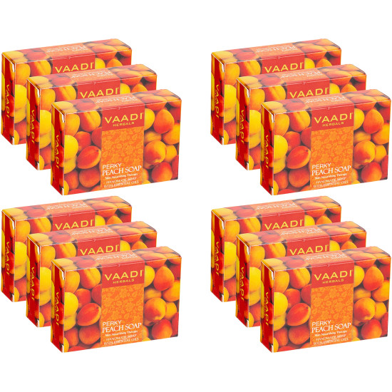 Vaadi Herbals Perky Peach Soap with Almond Oil - Radiant Skin Care