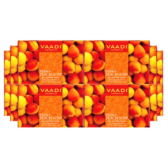 Vaadi Herbals Perky Peach Soap with Almond Oil - Radiant Skin Care